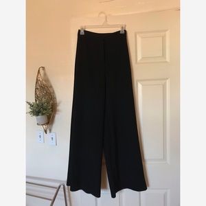 High waisted wide leg dress pants